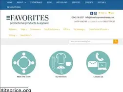 Sites similar to favoritespromotionals.com