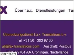 Sites similar to fax-translations.de