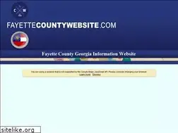Sites similar to fayettecountywebsite.com