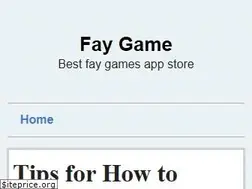 Sites similar to faygame.com