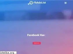 Sites similar to fbadslist.com