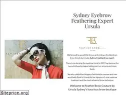 Sites similar to featherbrowcouture.com.au