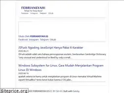 Sites similar to febriansyah.id