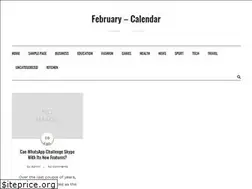 Sites similar to februarycalendar2019.com