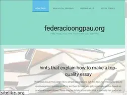 Sites similar to federacioongpau.org