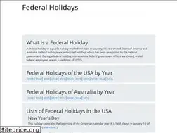 Sites similar to federalholidays.net