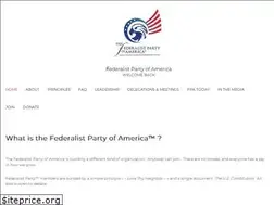 Sites similar to federalistpartyofamerica.org