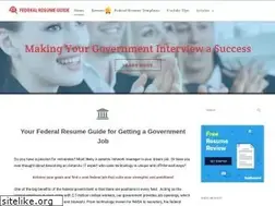 Sites similar to federalresumeguide.com