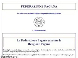 Sites similar to federazionepagana.it
