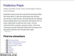 Sites similar to federicopepe.com