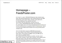 Sites similar to feedsposter.com