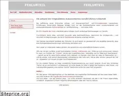 Sites similar to fehlurteil.at