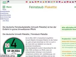 Sites similar to feinstaubplakette.at