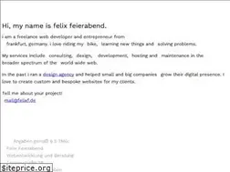 Sites similar to felixfeierabend.de
