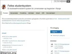 Sites similar to fellesstudentsystem.no
