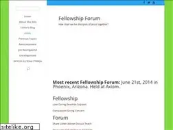 Sites similar to fellowshipforum.us