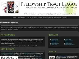 Sites similar to fellowshiptractleague.org