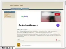 Sites similar to felonyrestrictions.com