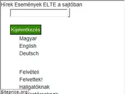 Sites similar to felvettek.elte.hu