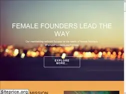 Sites similar to femalefounders.network