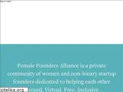Sites similar to femalefounders.org