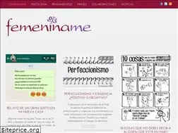 Sites similar to femeniname.com