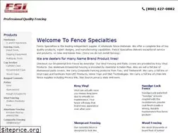 Sites similar to fencespecialties.us