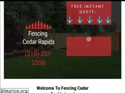 Sites similar to fencingcedarrapids.com