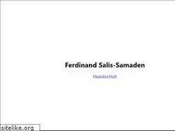 Sites similar to ferdinandsalis.com
