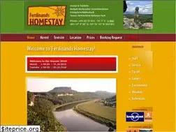 Sites similar to ferdinandshomestay.de