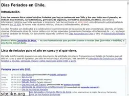 Sites similar to feriadoschilenos.cl