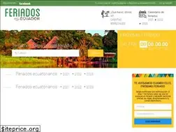 Sites similar to feriadosecuador.net