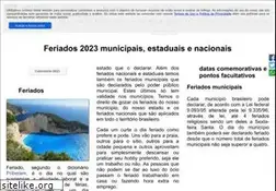 Sites similar to feriadosmunicipais.com.br