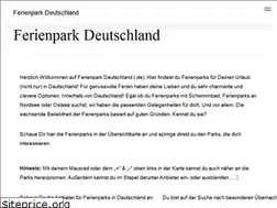 Sites similar to ferienparkdeutschland.de