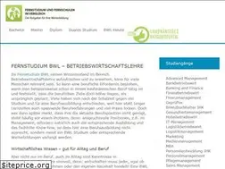 Sites similar to fernstudiumbwl.de