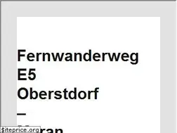 Sites similar to fernwanderweg-oberstdorf-meran.de