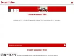 Sites similar to ferrarihire.co.uk
