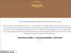 Sites similar to ferrarihire.com.au