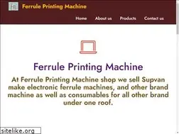 Sites similar to ferruleprintingmachine.com
