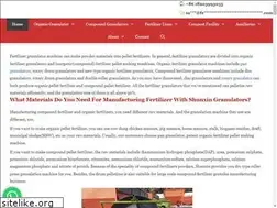 Sites similar to fertilizergranulatormanufacturer.com