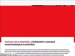 Sites similar to festivalbachmontreal.com