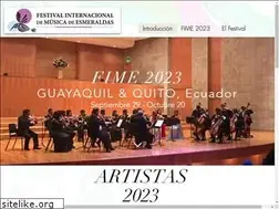 Sites similar to festivalesmeraldas.org