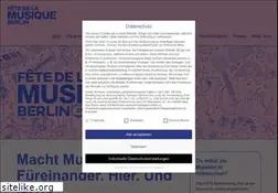 Sites similar to fetedelamusique.de