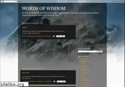 Sites similar to fewwordsofwisdom.blogspot.com