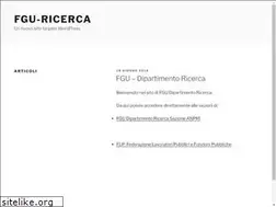 Sites similar to fgu-ricerca.it