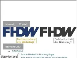 Sites similar to fhdw.de