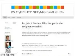 Sites similar to ficilitydotnet.wordpress.com