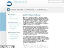 Sites similar to fieldsobrietytests.net