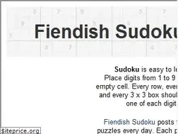 Sites similar to fiendishsudoku.com