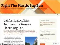 Sites similar to fighttheplasticbagban.com